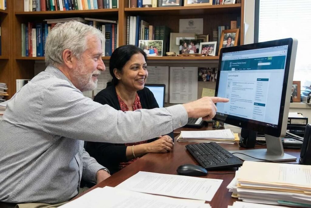 AI search for academic journals